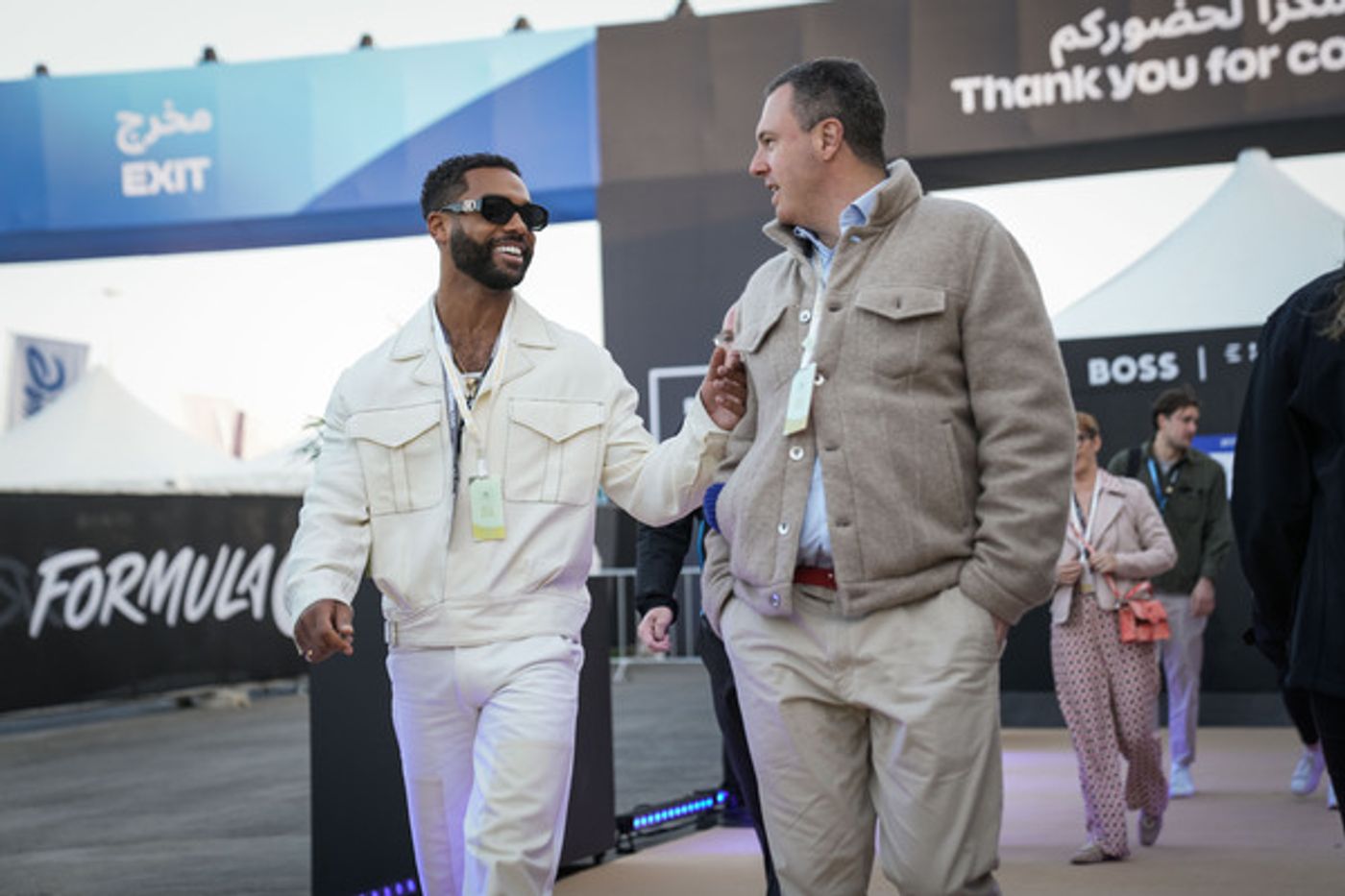 Photos: Lucien Laviscount Attends The ABB FIA Formula E World Championship in Diriyah  Image