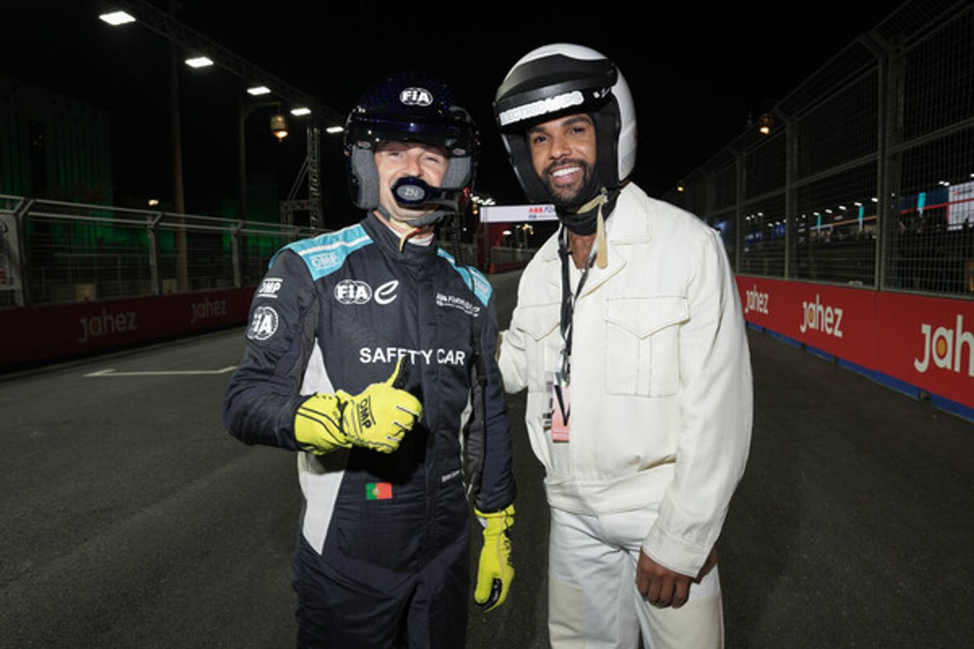 Photos: Lucien Laviscount Attends The ABB FIA Formula E World Championship in Diriyah  Image