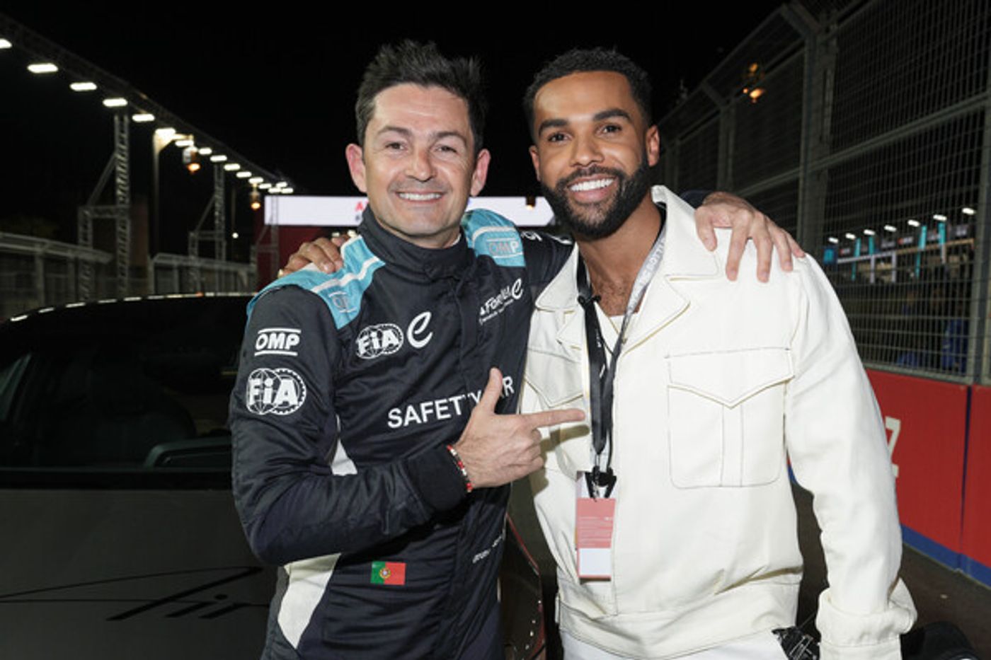 Photos: Lucien Laviscount Attends The ABB FIA Formula E World Championship in Diriyah  Image