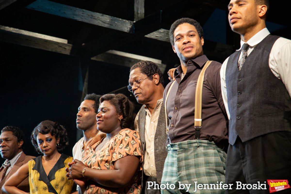 Michael Potts, April Matthis, John David Washington, Danielle Brooks, Samuel L. Jackson, Ray Fisher, Trai Byers at 