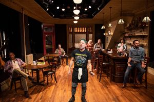 Norbert Leo Butz (Jacob, center) with (l-r) Kevyn Morrow, Ben Rosenfield,
Mary Beth Peil, Lena Pepe, Esteban Andres Cruz and
George Abud
@ BroadwayWorld Norbert Leo Butz (Jacob, center) with (l-r) Kevyn Morrow, Ben Rosenfield,
Mary Beth P Photo