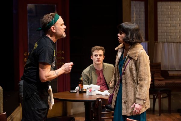 Norbert Leo Butz, Ben Rosenfield and Gizel Jiménez Photo