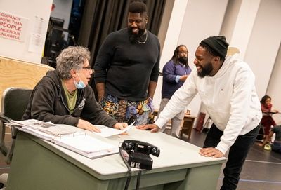 Tony Taccone, Dudney Joseph Jr, and Dominique Johnson  Photo