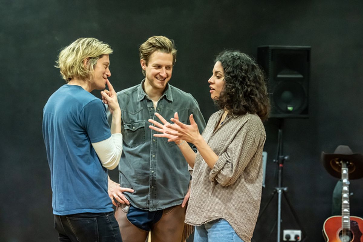 Patrick Vaill, Arthur Darvill, Anoushka Lucas at 