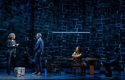 Katie Holmes, Lucy Freyer, Eddie Kaye Thomas, Sarah Cooper, and Dave Klasko  Photo