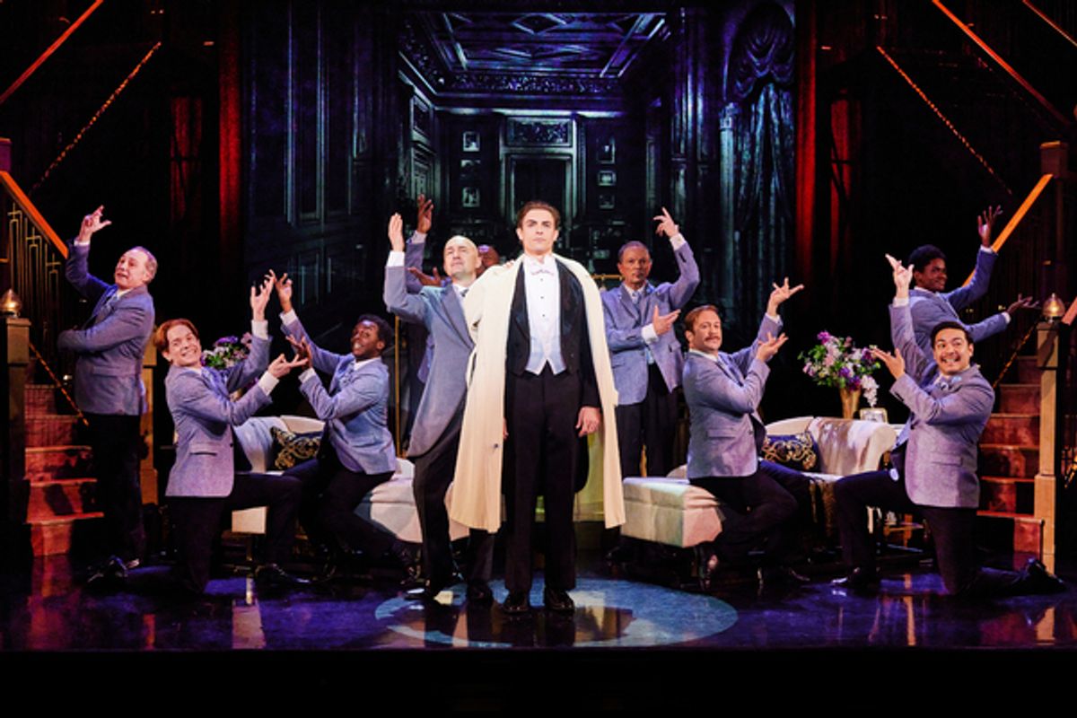 Derek Klena and the Company of SUNSET BOULEVARD at 