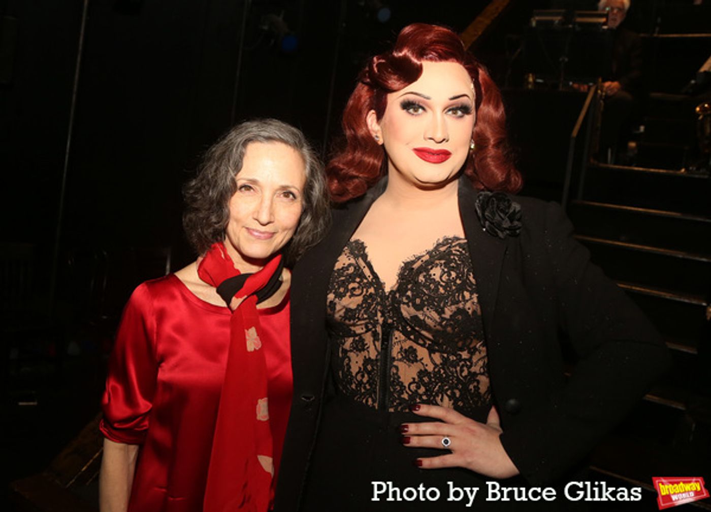 Photos: Bebe Neuwirth Visits Jinkx Monsoon Backstage at CHICAGO For Teacher's Night on Broadway  Image