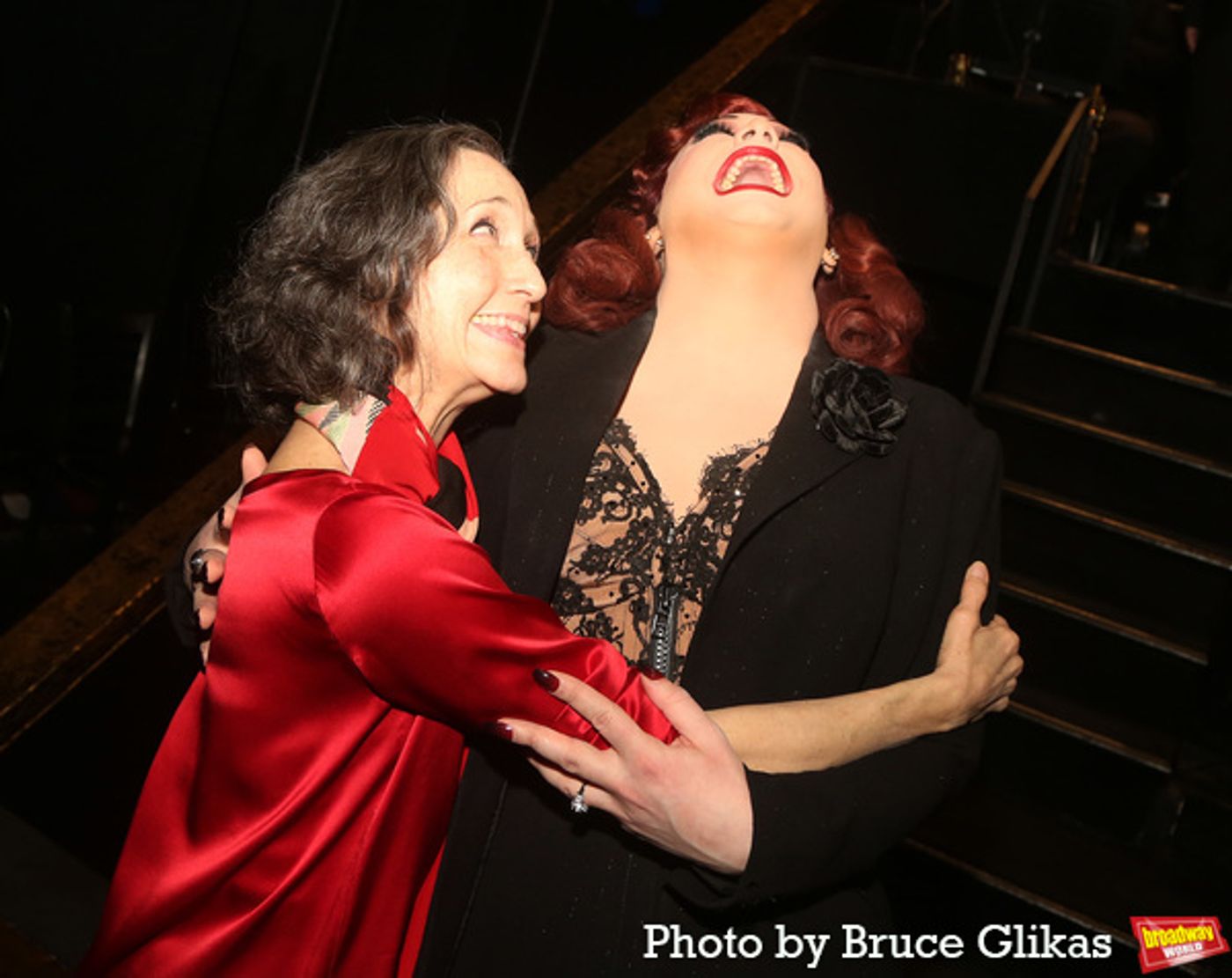 Photos: Bebe Neuwirth Visits Jinkx Monsoon Backstage at CHICAGO For Teacher's Night on Broadway  Image