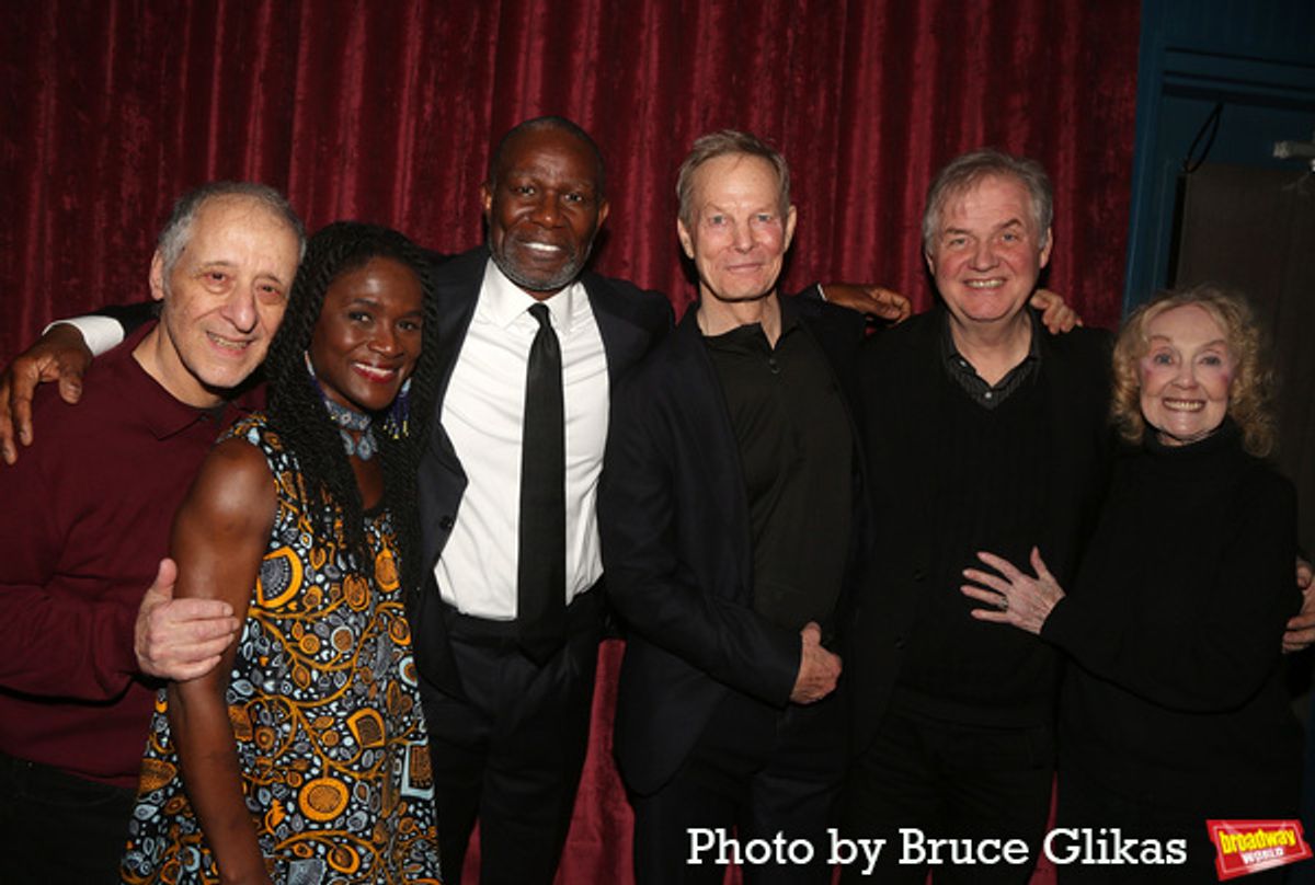Joe Grifasi, Patrice Johnson Chevannes, John Douglas Thompson, Bill Irwin, Director/ Irish Rep's Producing Director Ciarán O’Reilly and Irish Rep's Artistic Director Charlotte Moore  at 