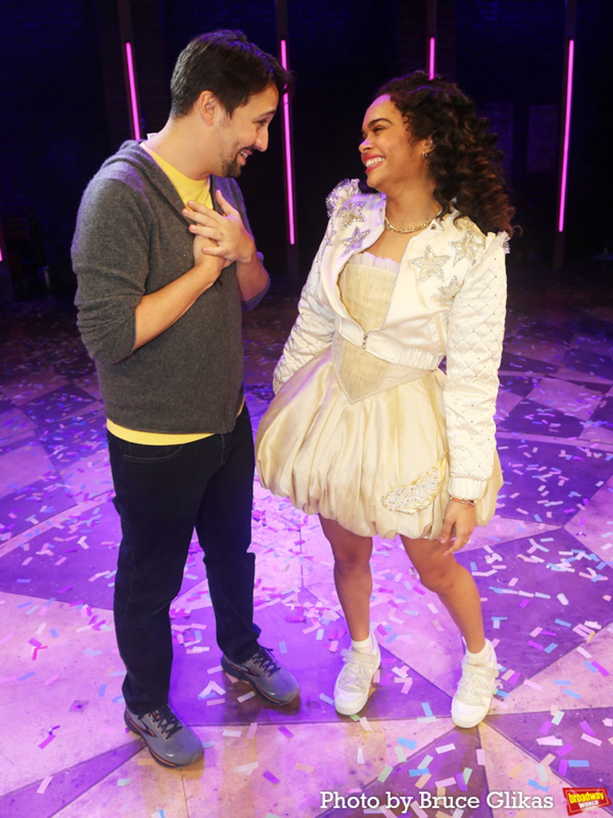 Lin-Manuel Miranda and Lorna Courtney at 