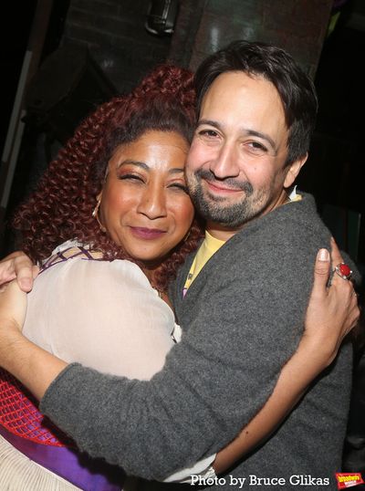 Melanie La Barrie and Lin-Manuel Miranda Photo