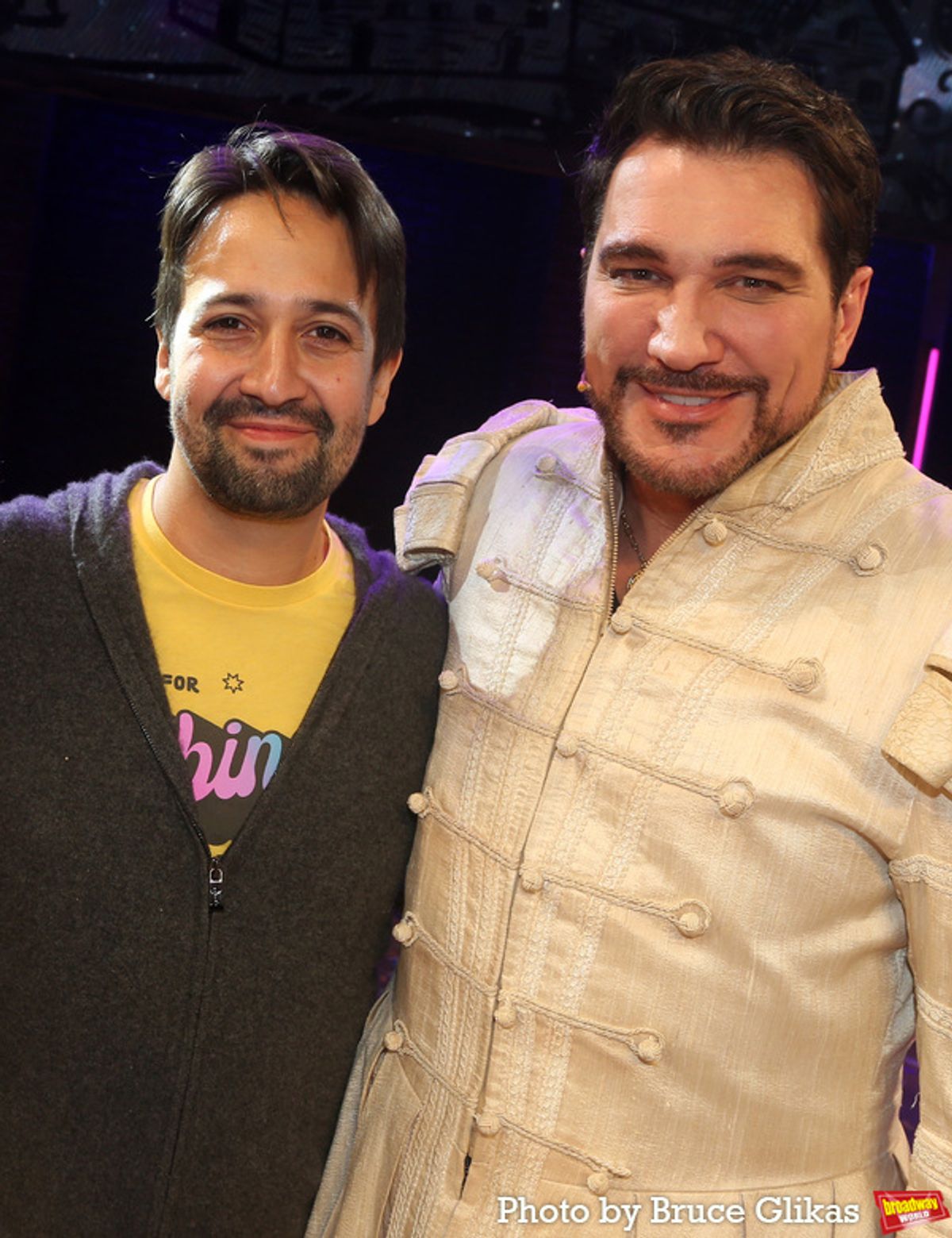 Lin-Manuel Miranda and Paulo Szot  at 