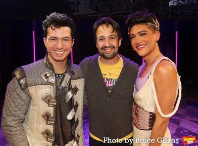 Philippe Arroyo, Lin-Manuel Miranda and Justin David Sullivan Photo