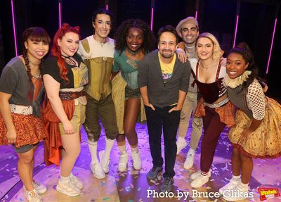Lin-Manuel Miranda and The Ensemble of "&Juliet" Photo