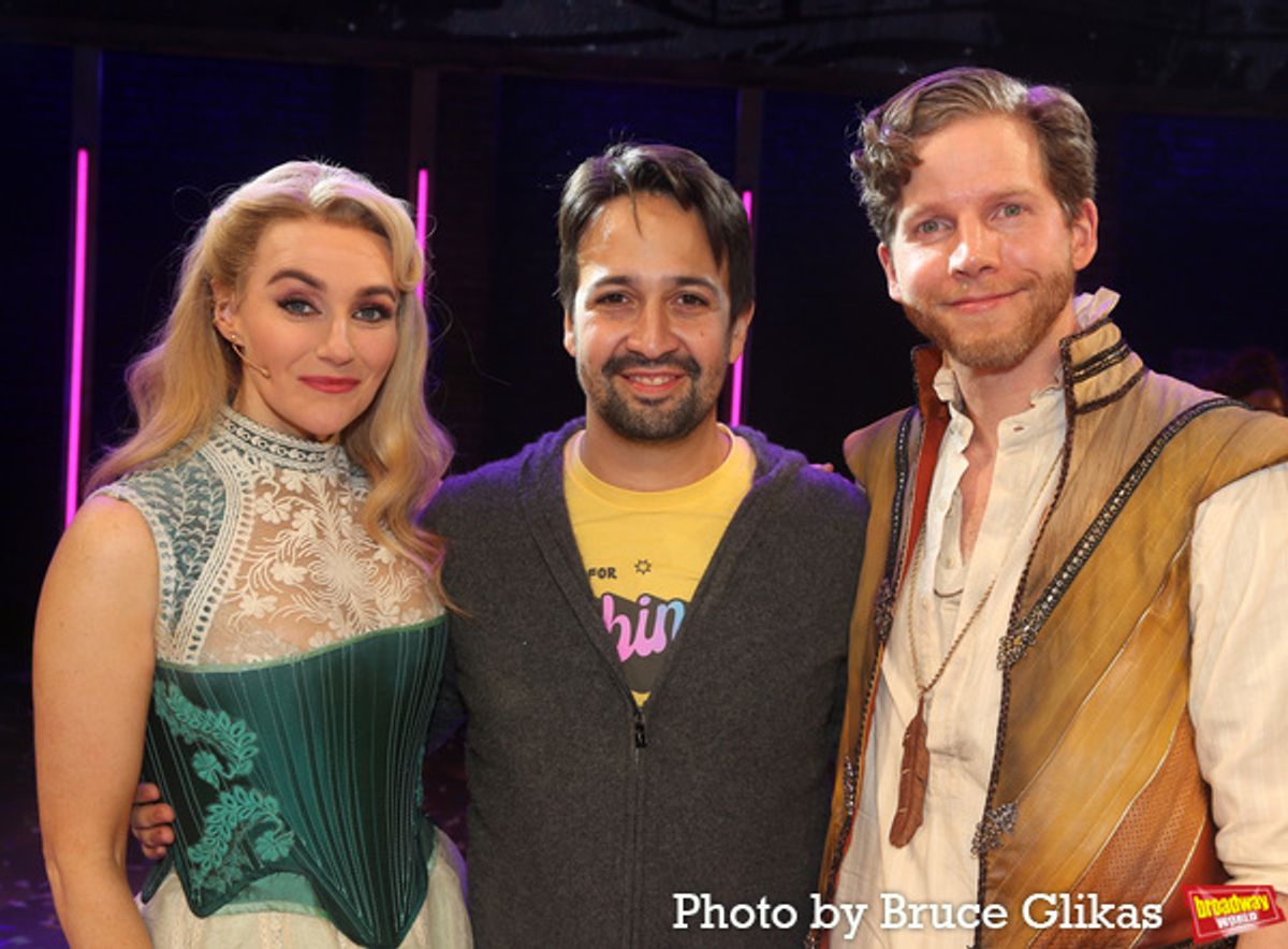 Betsy Wolfe, Lin-Manuel Miranda and Stark Sands at 