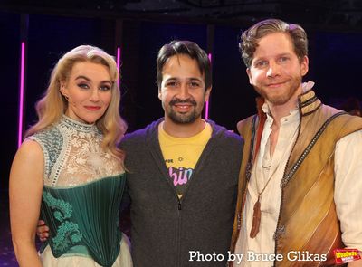 Betsy Wolfe, Lin-Manuel Miranda and Stark Sands Photo