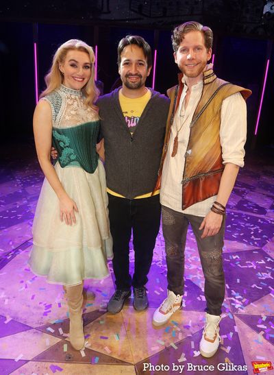 Betsy Wolfe, Lin-Manuel Miranda and Stark Sands Photo