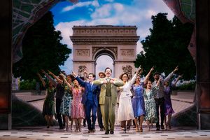 Bryan Seastrom (center) and company in Anastasia. Photo courtesy of the production. Photo