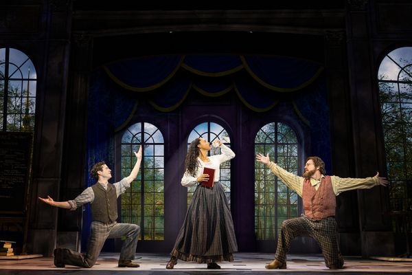 L-R Willem Butler, Veronica Stern & Bryan Seastrom in Anastasia. Photo courtesy of th Photo