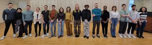 Cameron Holzman, Musa Hitomi, Joseph Fierberg, Maria Briggs, Maurice Dawkins, Matthew Ranaudo, Francesca Granell, Erin Chupinsky, Claire Camp, Jonathan Duvelson, Jacob Major, Antonia Raye, Alexa Racioppi, Derek Ege, Diego Guevara, Courtney Arango
@ BroadwayWorld Cameron Holzman, Musa Hitomi, Joseph Fierberg, Maria Briggs, Maurice Dawkins, Matthew Photo