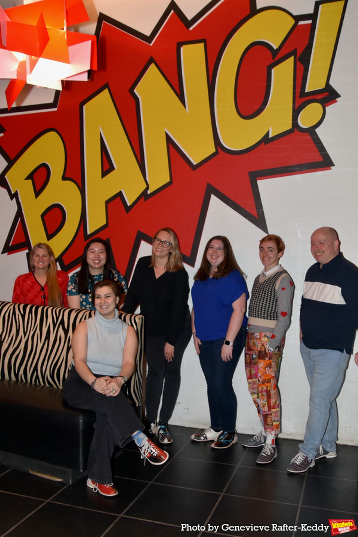 Bonnie Comley, Bernadette Norman, Bevin Ross, Helen O'Rourke, Max Raymond, Mike Teele and Olivia Ragan at 