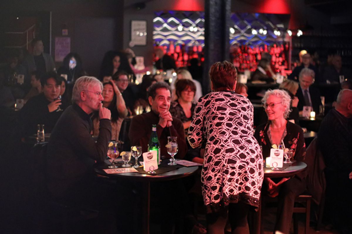 Susie Mosher entertains some special guests. at 