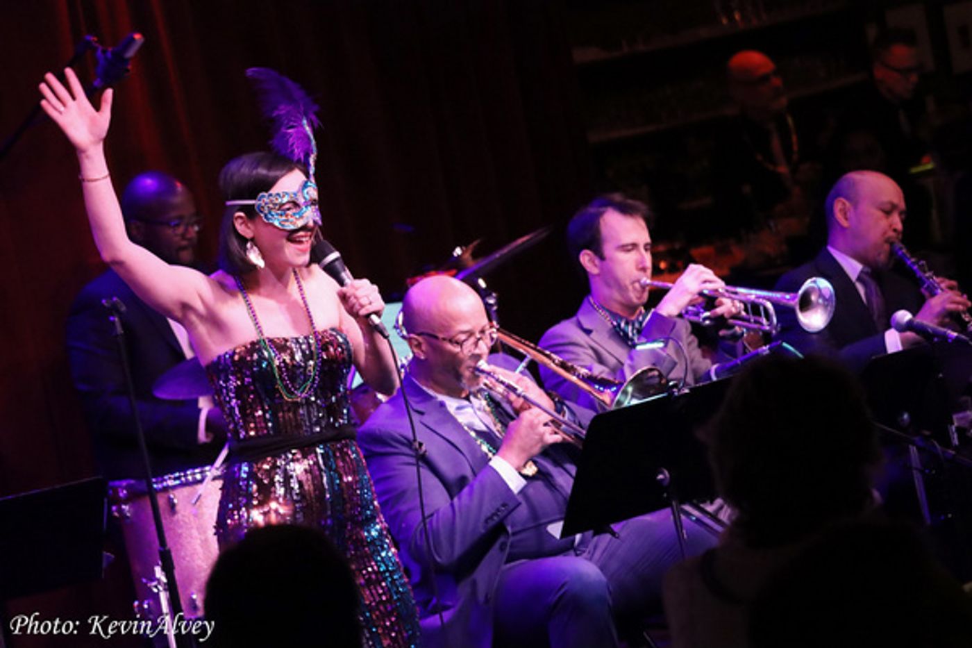 Photos: FUNNY GIRL Star Julie Benko Marches Her Mardi Gras Band Out At Birdland!  Image