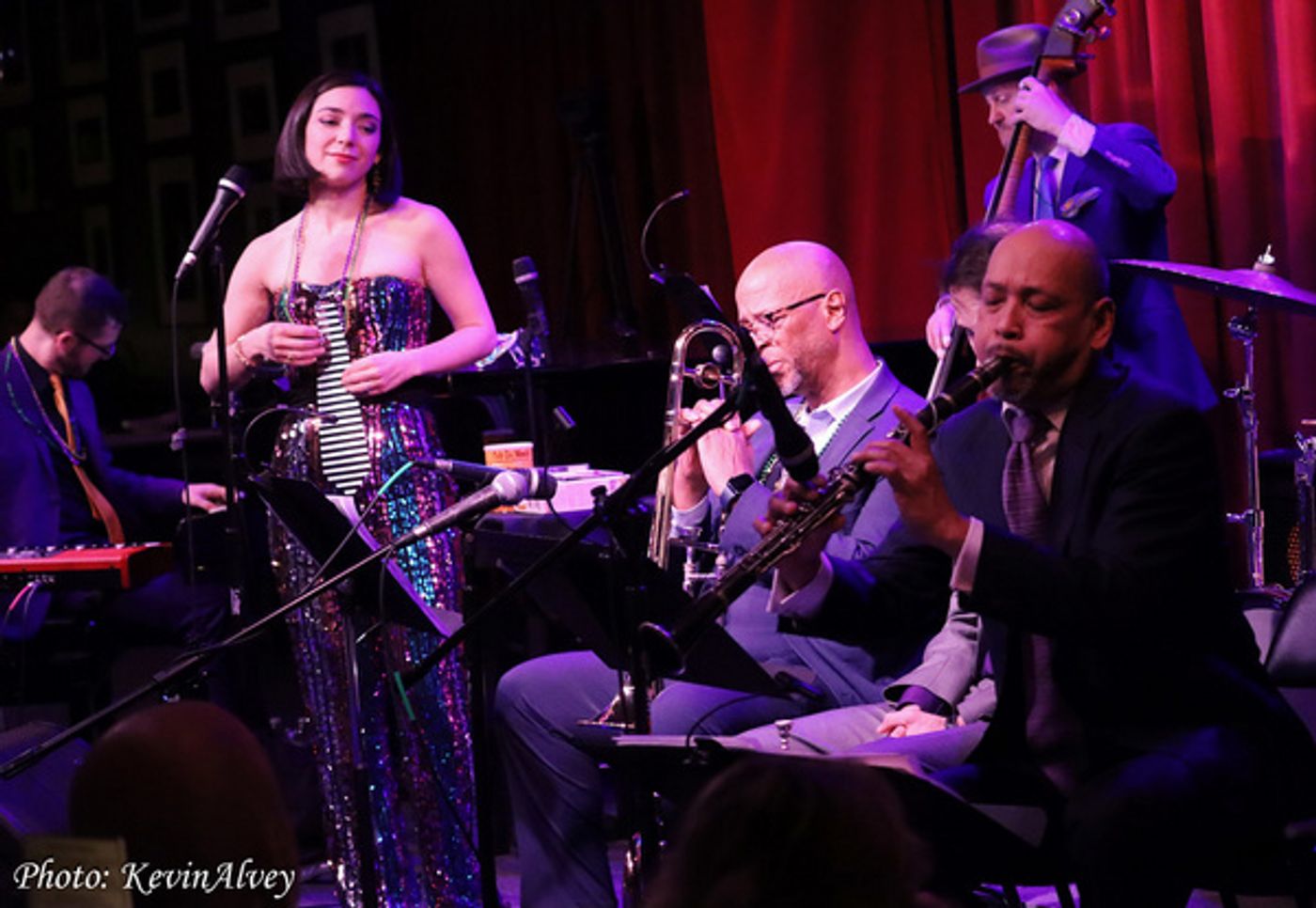 Photos: FUNNY GIRL Star Julie Benko Marches Her Mardi Gras Band Out At Birdland!  Image