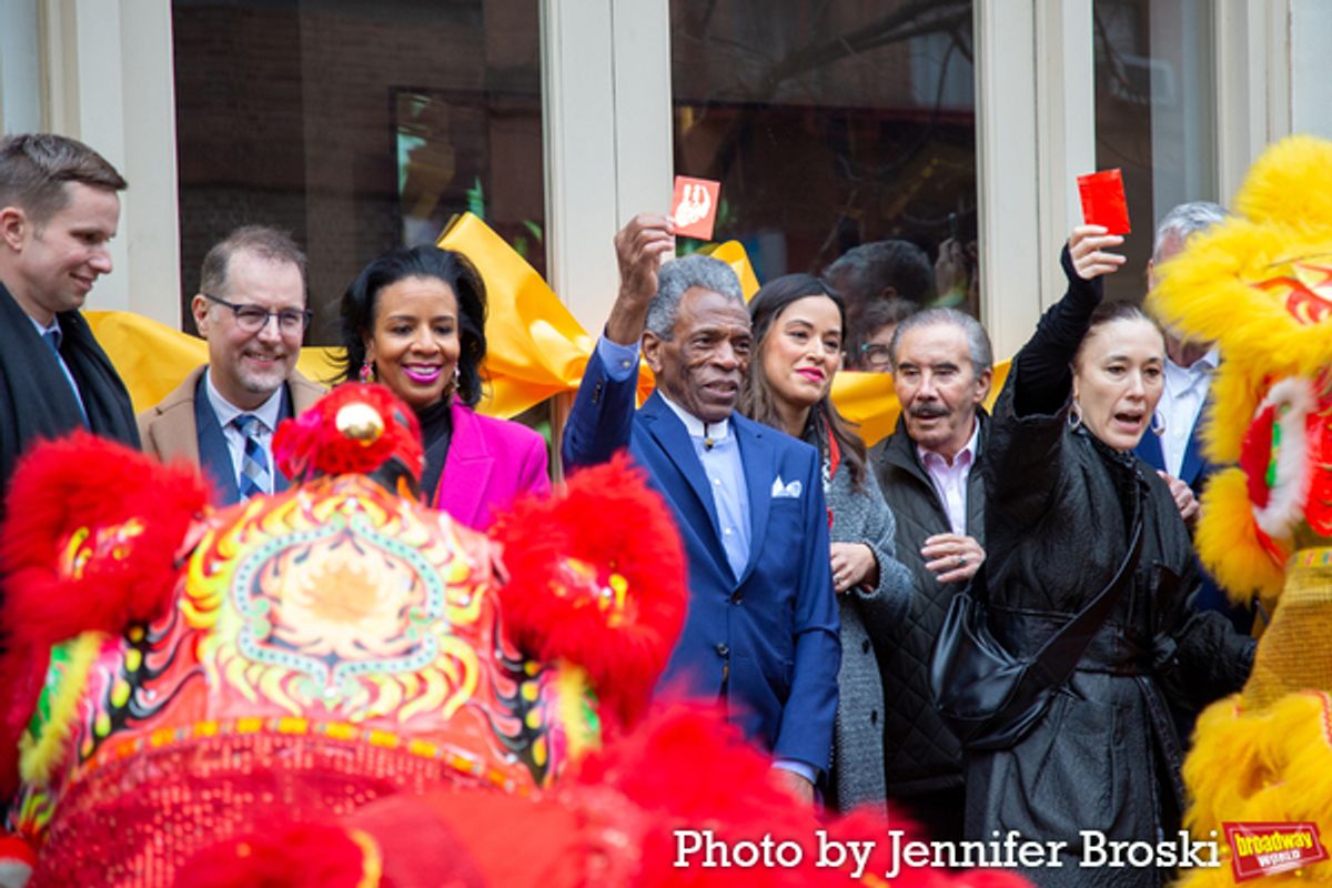 Erik Bottcher, Mark Levine, Laurie Cumbo, Andre de Shields, Carlina Rivera, Frank Carucci, Mia Yoo at 