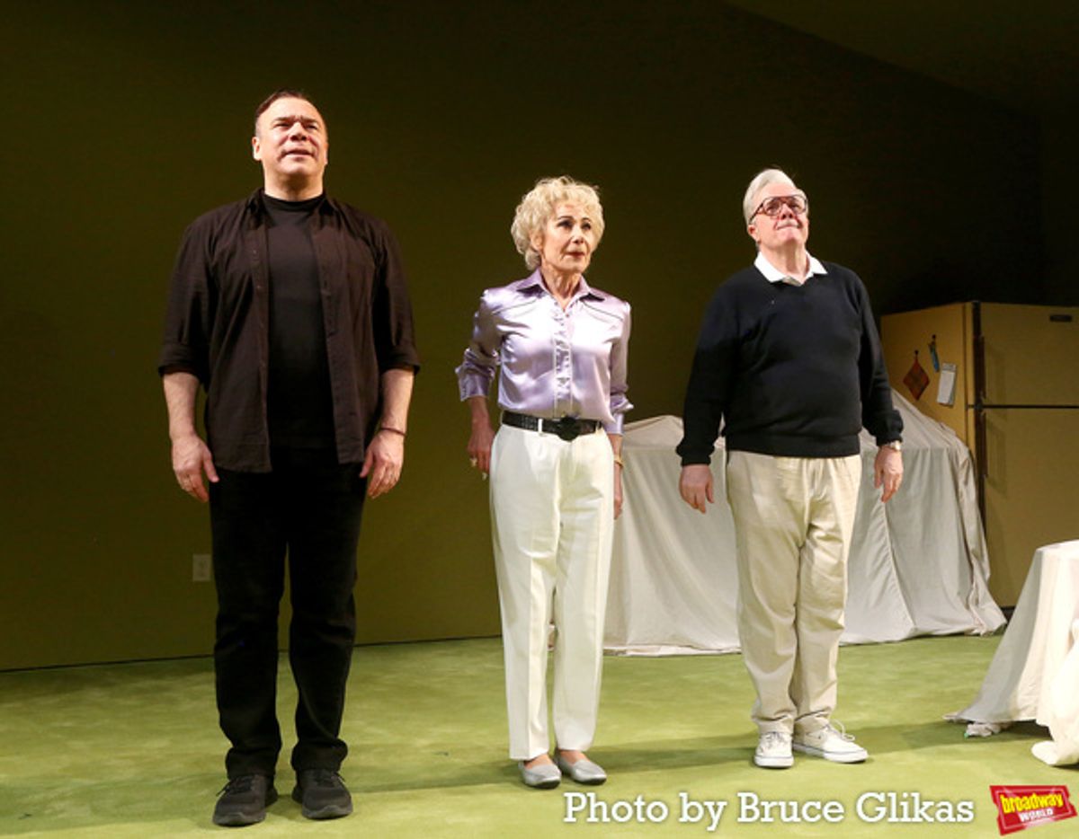 Danny Burstein, Zoe Wanamaker and Nathan Lane at 