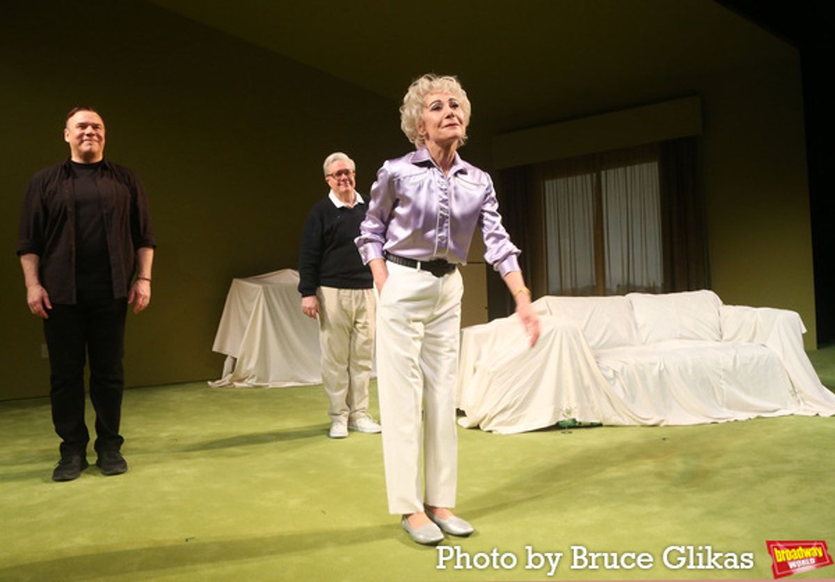 Danny Burstein, Zoe Wanamaker and Nathan Lane at 