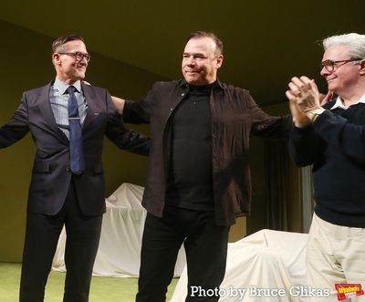 Playwright Sharr White, Danny Burstein and Nathan Lane  Photo