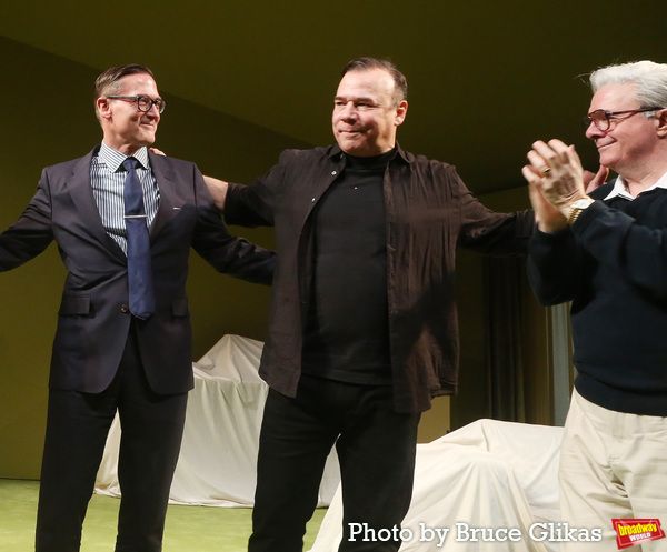 Playwright Sharr White, Danny Burstein and Nathan Lane  Photo