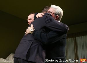 Danny Burstein, Playwright Sharr White and Nathan Lane  Photo