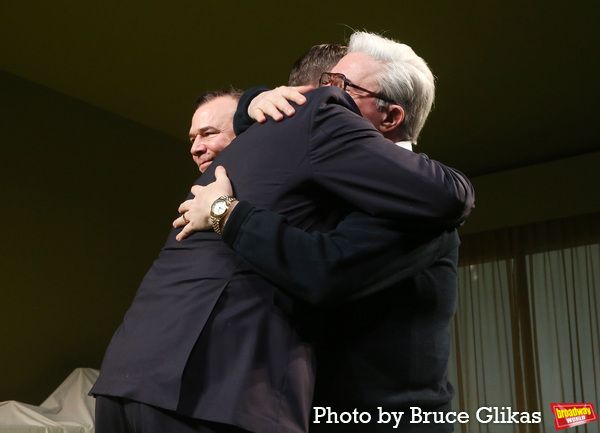 Danny Burstein, Playwright Sharr White and Nathan Lane  Photo