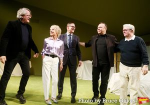 Director Bartlett Sher, Zoe Wanamaker, Playwright Sharr White, Danny Burstein and Nat Photo