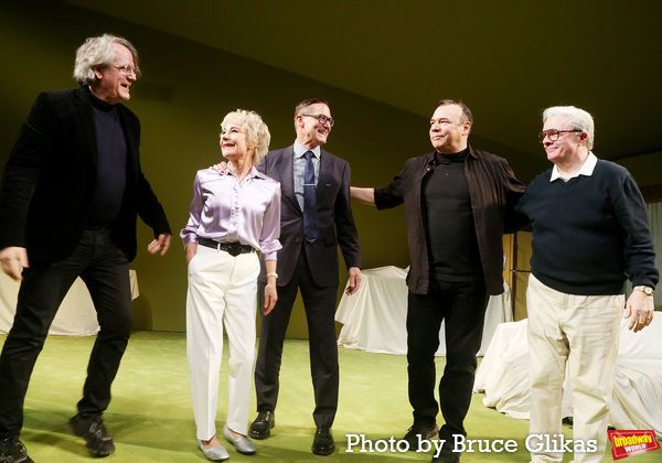 Director Bartlett Sher, Zoe Wanamaker, Playwright Sharr White, Danny Burstein and Nat Photo