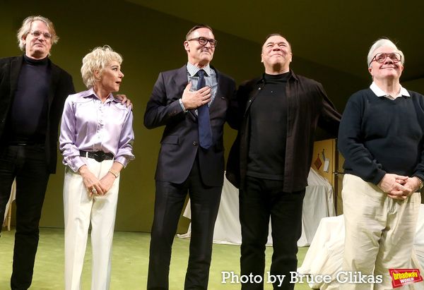 Director Bartlett Sher, Zoe Wanamaker, Playwright Sharr White, Danny Burstein and Nat Photo