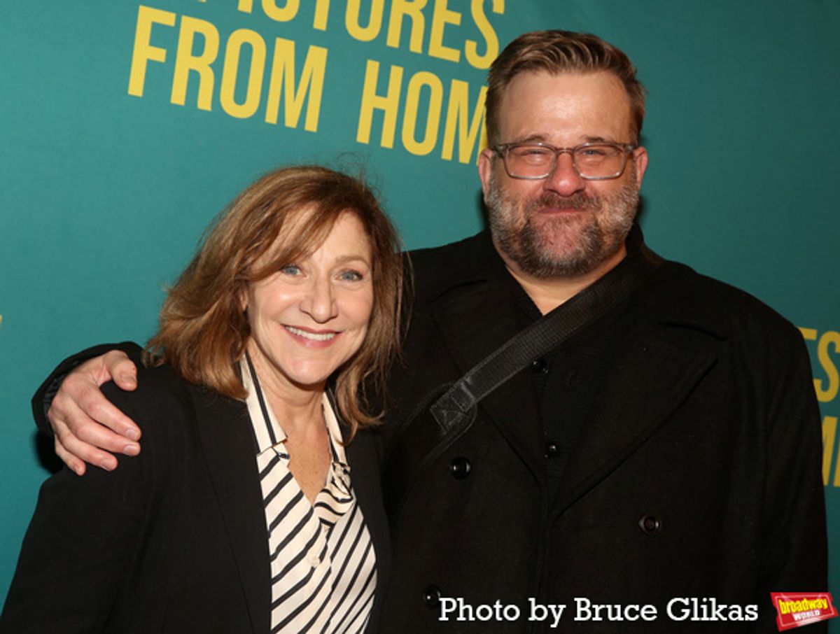 Edie Falco and Stephen Wallem at 