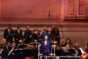 Heather Headley and members of Broadway Inspirational Voices that includes Darryl Jor Photo