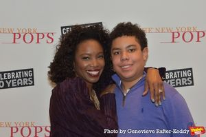 Heather Headley and her son John David Photo