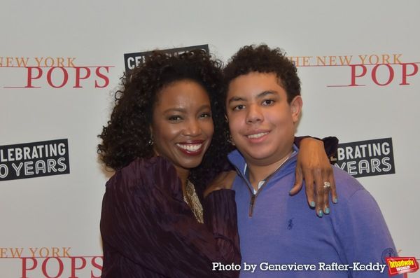 Heather Headley and her son John David Photo