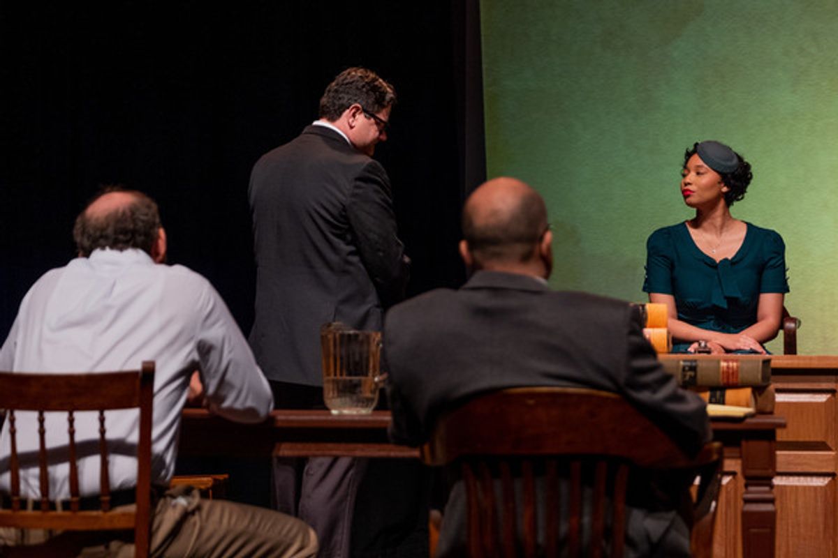 Andy Luther, Kayla Franklin, right, Matt Miles, and Steve Silver at 