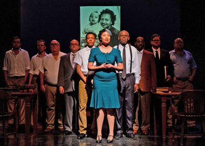 Kayla Franklin (center), Tyler Burke, John Henry Roberts, Jamie Vann, Steve Silver, M Photo