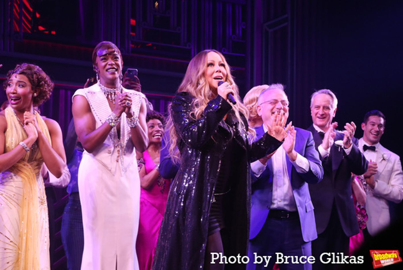 Photos: Mariah Carey Surprises the Cast On Stage at SOME LIKE IT HOT  Image