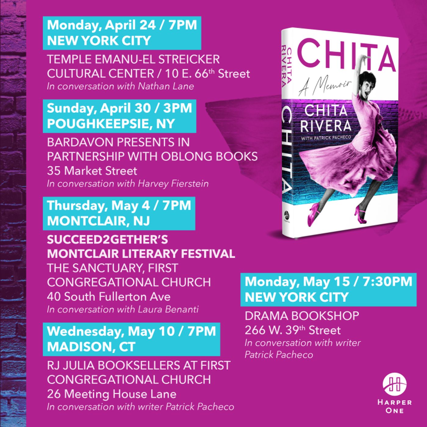 Chita Rivera to Launch Book Tour This Spring With Nathan Lane, Laura Benanti & More  Image