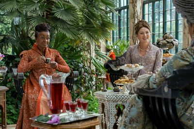 Adjoa Andoh as Lady Agatha Danbury, Ruth Gemmell as Lady Violet Bridgerton Photo