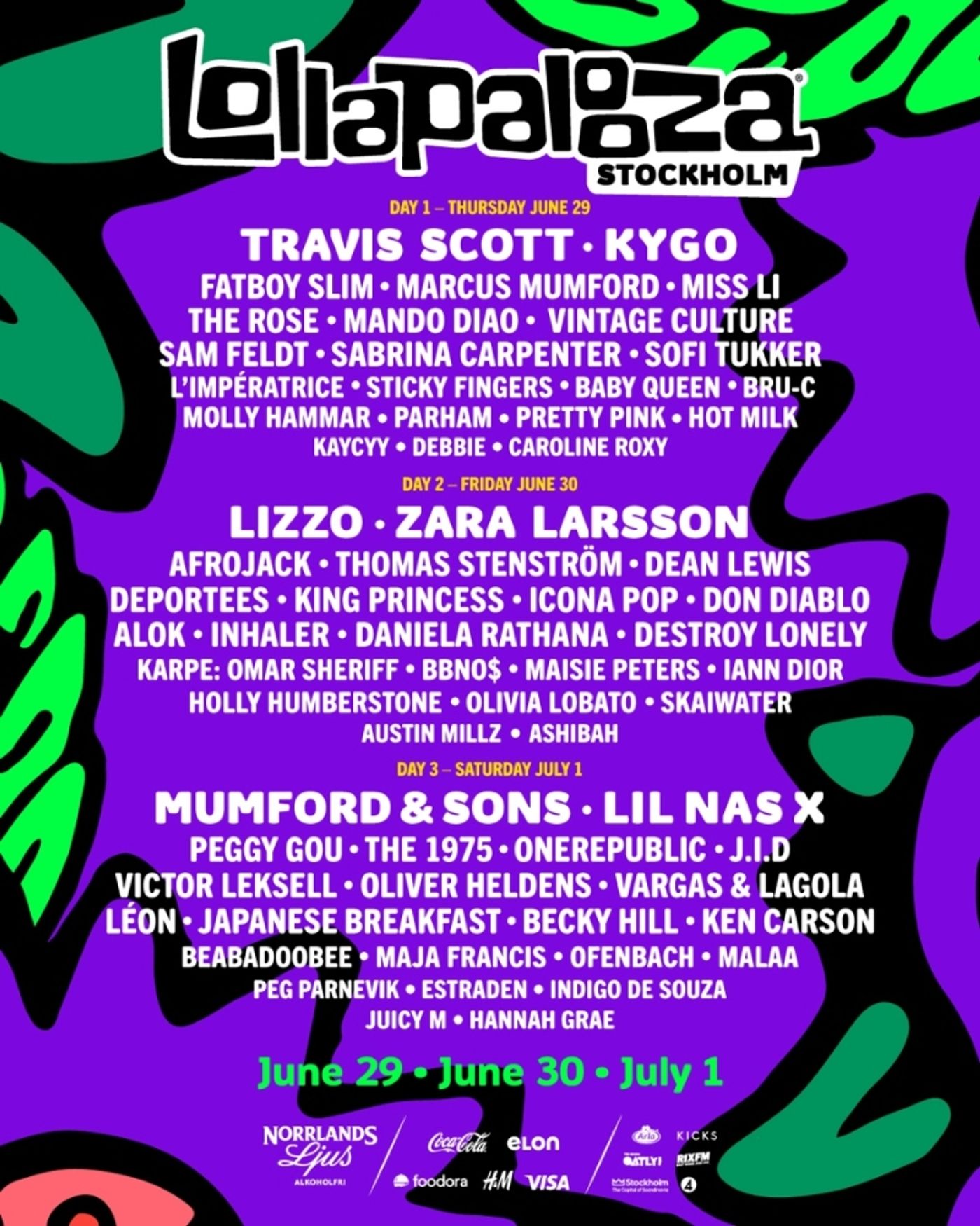 Lizzo, Sabrina Carpenter & More Join Lollapalooza Stockholm 2023 Lineup  Image