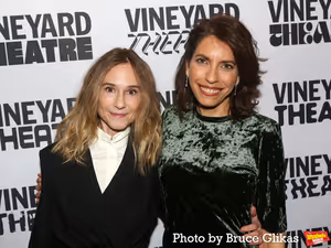 Holly Hunter and Vineyard Theatre Artistic Director Sarah Stern Photo