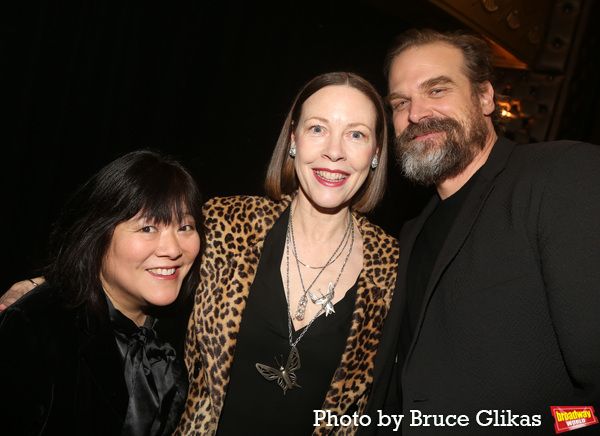 Ann Harada, Veanne Cox and David Harbour Photo